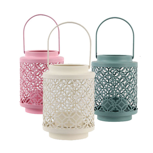 Metal Cutout Candle Holder