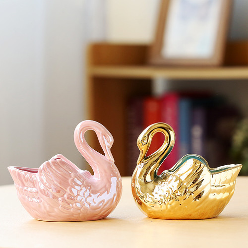 Swan Garden Planter Garden Ornament Wedding Candle Holder