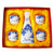 Vintage sake bottle and cups gift wine set