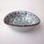 Ceramic sauce soy dish, hand painted under glaze blue flower, size 8.5x7.8x3cm.