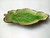 Leaf shaped sushi plate, popular crack green glaze.