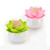 Hot chic lotus flower toothpick holder, green pink black white four colors available size Approx: H6.2×Φ7.5 CM.