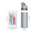 Portable glass water bottle with silicone sleeve, H250x Φ68 MM, 500ml (H9.85x Φ2.68 inch, 18oz ).