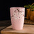Pink snowflake glaze Japanese tea cup water mug 10 oz wedding gift.