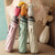Innovative carved wood animal head handle umbrella