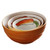 Hand painted vegetable ceramic serving bowls