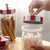 Glass storage jar with airtight silicone seal ring