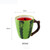 watermelon shape ceramic mug