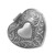 Heart Hinged Metal Jewelry Case