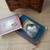  Antique Tin Metal Engraved Jewelry Box