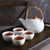Classic tetsubin design ceramic tea set