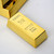 Engraved like a real gold bar with words 999.9 fine gold
