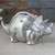 Pewter dinosaur money box