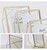 Gold floating photo frame structured of heavy weight metal