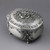  Vintage Pewter Color Metal Trinket Box