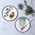 8 inch green leaf party plate