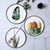 Green Tropical Leaf Ceramic Plate
