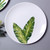 Musa basjoo / banana leaf porcelain plate