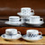 5oz Porcelain Cup and Saucer for Coffee Tea