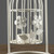 European Bird Cage Lantern with Iron Flower Cutout
