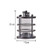 Cylindric Country Style Rustic Metal Lantern