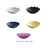 Flower Shaped Round Ceramic Bowls