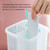  Plastic storage container which divider sheet can be freely removed or inserted