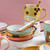 Cartoon animal ceramic dinner set for kids