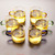 Thickened Borosilicate Glass Tea Cups with Colorful Handle