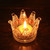 Crystal Glass Crown Shaped Votive Tea Light Candle Holder