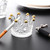 Crown Shaped Crystal Glass Ashtray