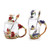 Enamel Rose Flower Tea Cup