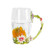 Enamel Daisy Flower Crystal Glass Coffee Mug