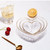 Stackable heart shaped glass bowl