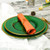 Dining Table Decor green plates