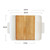 Porcelain Cheese Serving Platter with Bamboo