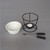 Mini chocolate fondue set with forks