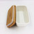 Porcelain Butter Keeper with Nature Bamboo Lid