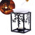 Cut out leaves pattern iron aromatheraply oil lamp