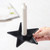 Handmade Black Wrought Iron Star Taper Candle Holder