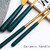 Green ceramic handle flaware