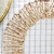 Flower Shape Glass Charger Plate