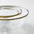 Clear Glass bowl with gold trim