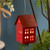 RED HOUSE CANDLE HOLDER