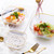 Square Glass Bowl for Vegetable Fruit Dessert Salad 