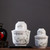 Porcelain Sake Set With Warmer with Chinese Characters