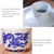 Japanese Blue Dragon Porcelain Sake Set with Warmer