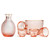 Vintage Pink Glass Sake Set