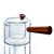 Japanese Glass Teapot with Wooden Handle