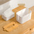 Bamboo Removable Top Lid Rectangular Tissue box